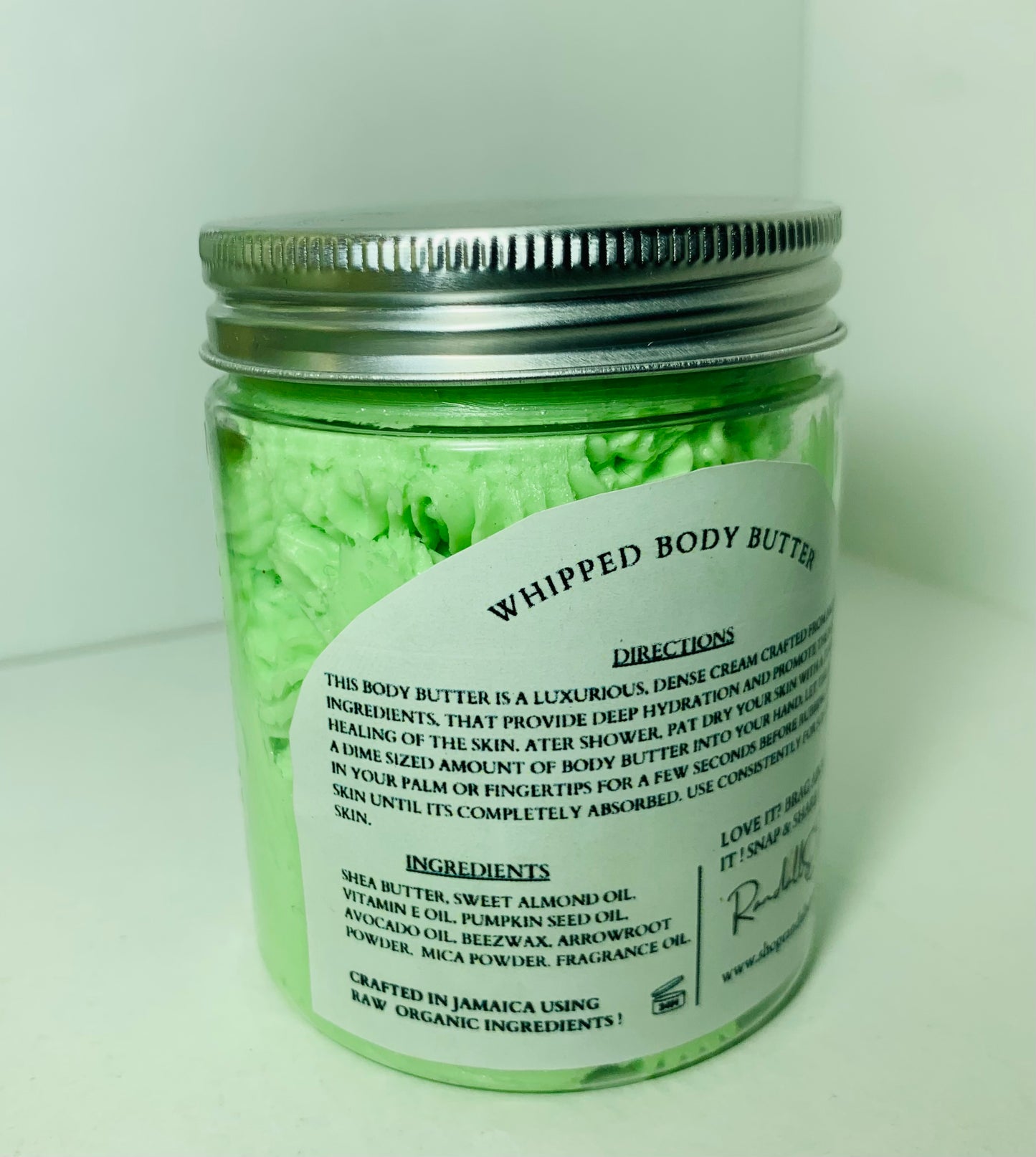 Chocolate Mint Whipped Body Butter/ Natural Body Lotion/ Randalls Decree 4oz